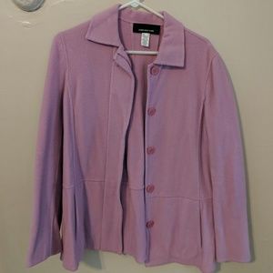 JNY rose pink wool/nylon blazer